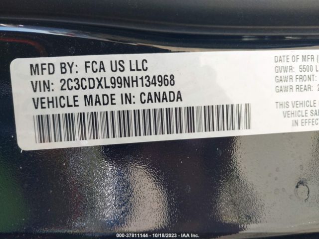 2C3CDXL99NH134968 Dodge Charger Srt Hellcat Widebody