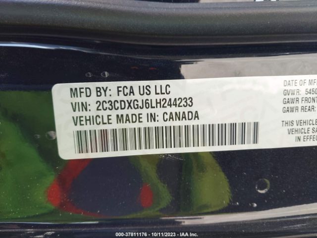 2C3CDXGJ6LH244233 Dodge Charger Scat Pack Widebody
