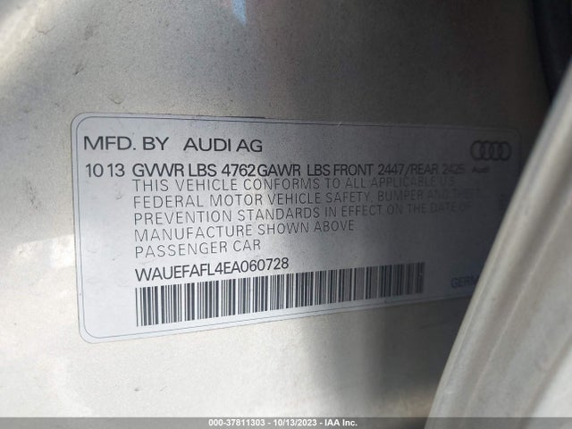 WAUEFAFL4EA060728 Audi A4 Premium Plus