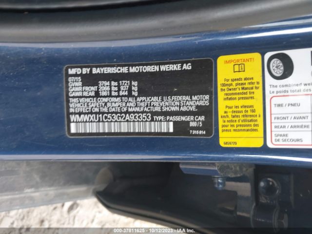 WMWXU1C53G2A93353 Mini COOPER HARDTOP 4 DOOR
