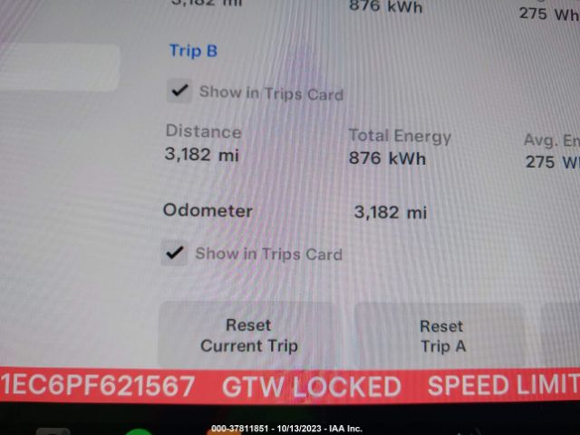 5YJ3E1EC6PF621567 Tesla Model 3 Performance