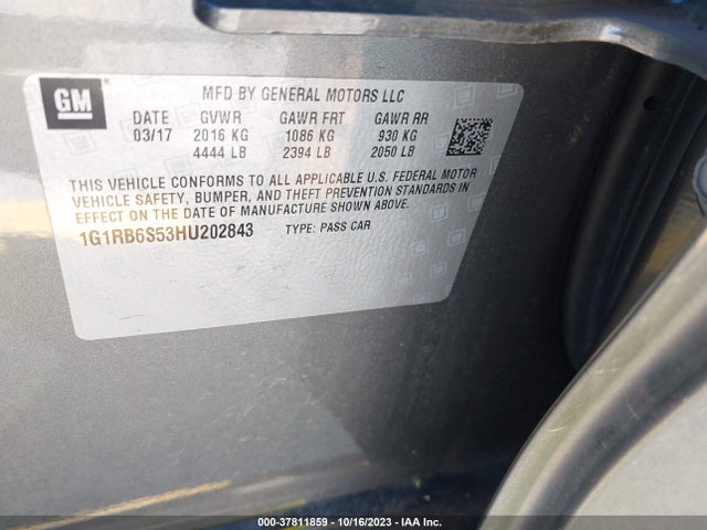 Chevrolet Volt Premier 2017 1G1RB6S53HU202843 Image 9