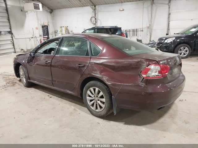 2012 VOLKSWAGEN PASSAT S W/APPEARANCE VIN: 1VWAP7A39CC091142