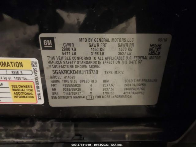 5GAKRCKD4HJ178730 Buick Enclave Premium