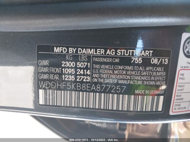 WDDHF5KB8EA877257 Mercedes-Benz E-class E 350