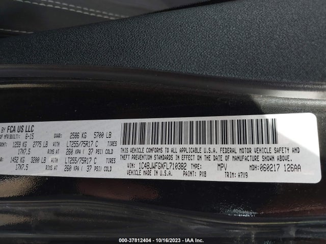 1C4BJWFGXFL710382 Jeep Wrangler Unlimited Rubicon