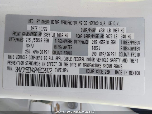Mazda Cx-30 2.5 S Premium Package 2023 3MVDMBDM4PM503972 Image 9