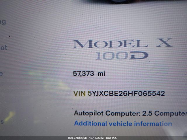 5YJXCBE26HF065542 Tesla Model X 90d/75d/100d