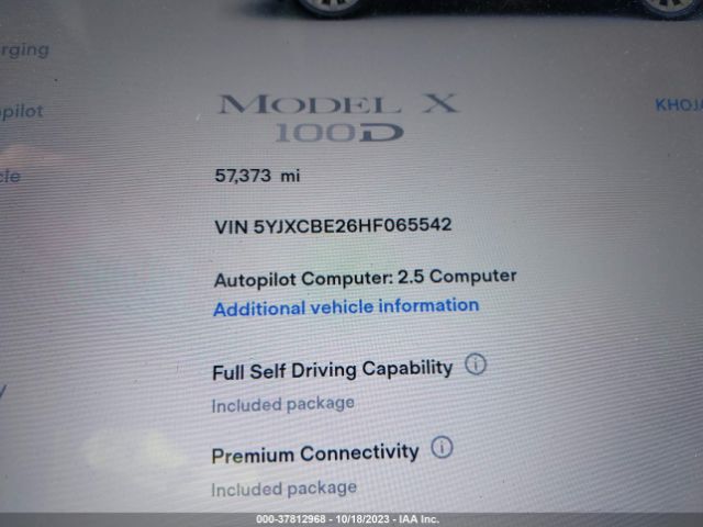 5YJXCBE26HF065542 Tesla Model X 90d/75d/100d