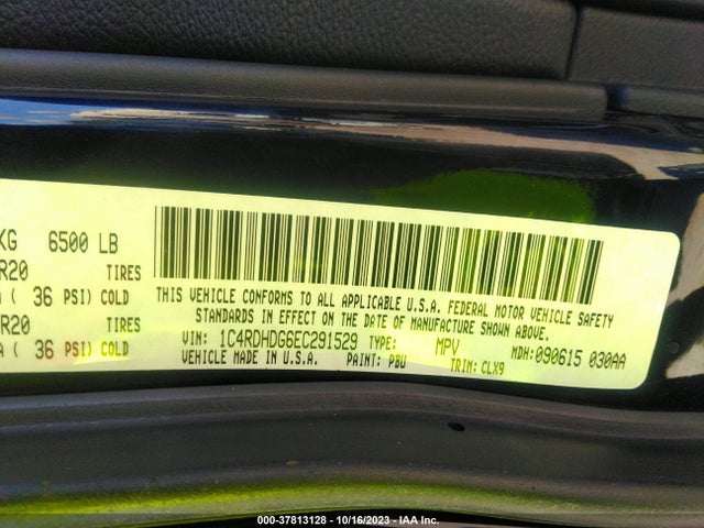 Dodge DURANGO LIMITED 2014 1C4RDHDG6EC291529 Image 9