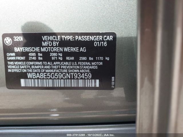 WBA8E5G59GNT93459 BMW 3 Series 320i Xdrive