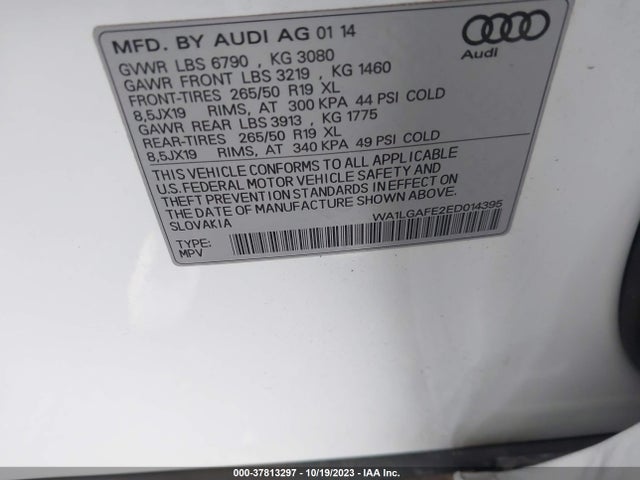 WA1LGAFE2ED014395 Audi Q7 3.0t Premium Plus