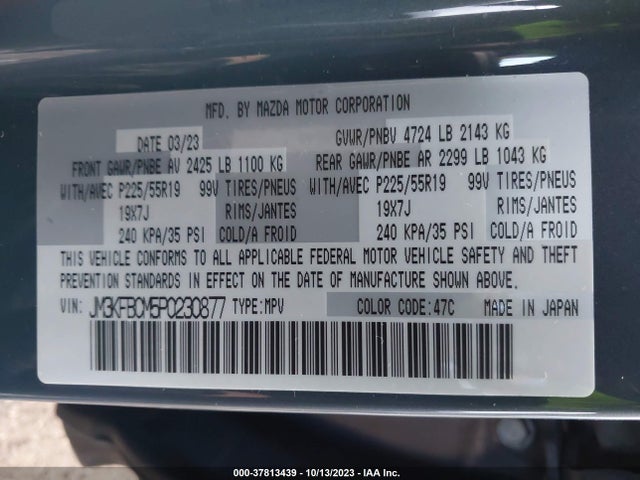 Mazda Cx-5 2.5 S Carbon Edition 2023 JM3KFBCM5P0230877 Image 9