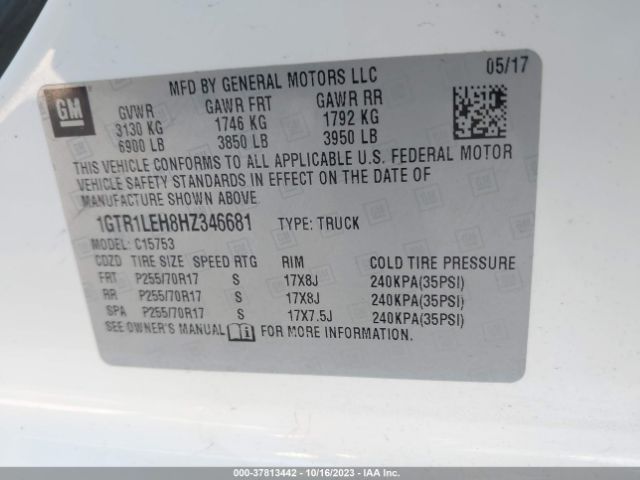 1GTR1LEH8HZ346681 GMC SIERRA 1500