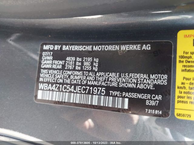 WBA4Z1C54JEC71975 BMW 4 Series 430i