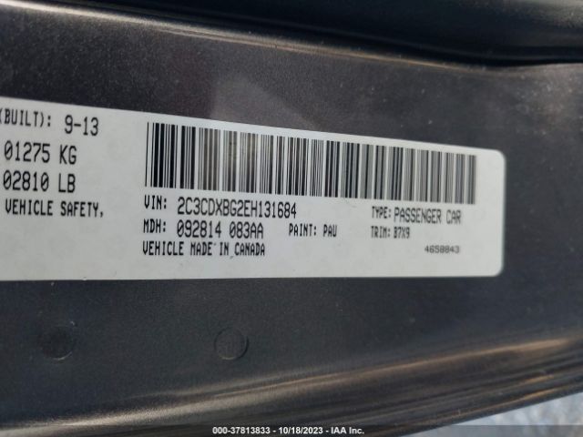 2C3CDXBG2EH131684 Dodge Charger Se