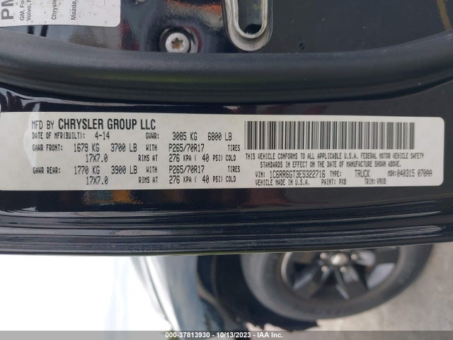 1C6RR6GT3ES322716 RAM 1500 Slt
