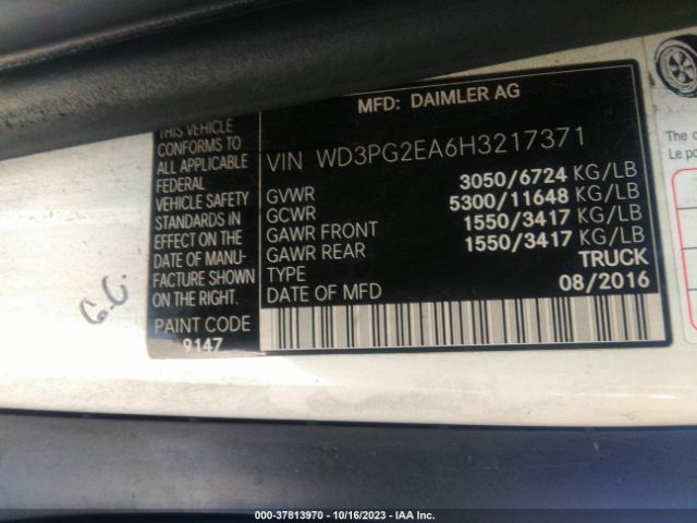 WD3PG2EA6H3217371 Mercedes-Benz Metris