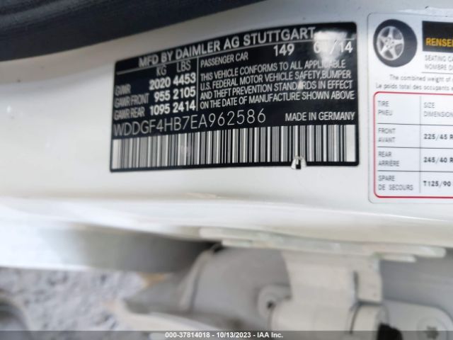 WDDGF4HB7EA962586 Mercedes-Benz C-class C250
