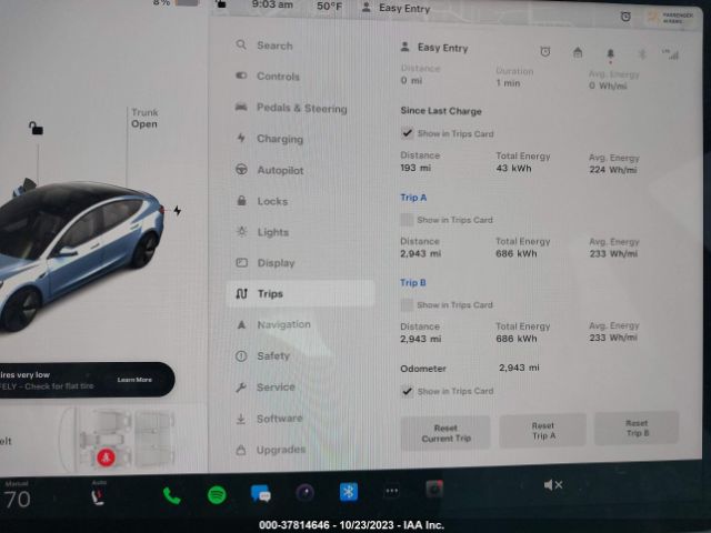 5YJ3E1EA7PF600371 Tesla MODEL 3