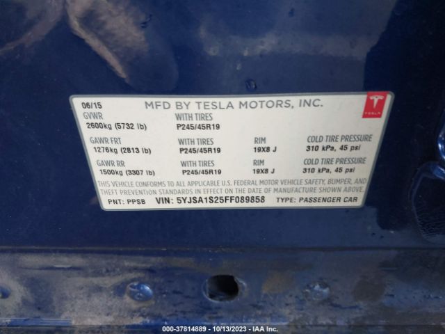 5YJSA1S25FF089858 Tesla Model S 85d/70d/90d/p90d