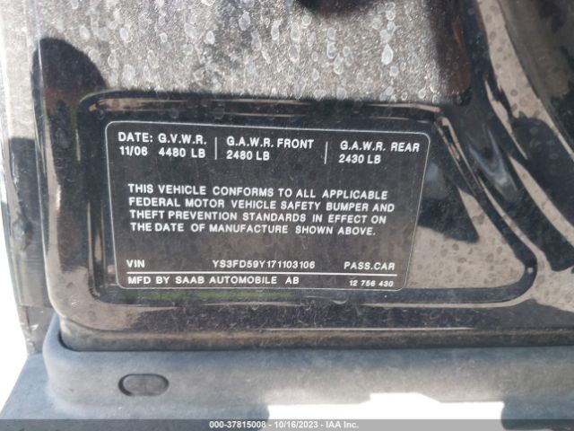 2007 SAAB 9-3 YS3FD59Y171103106 Photo 8
