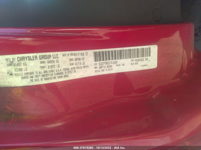 2013 FIAT 500 3C3CFFBR5DT513039 Photo 8