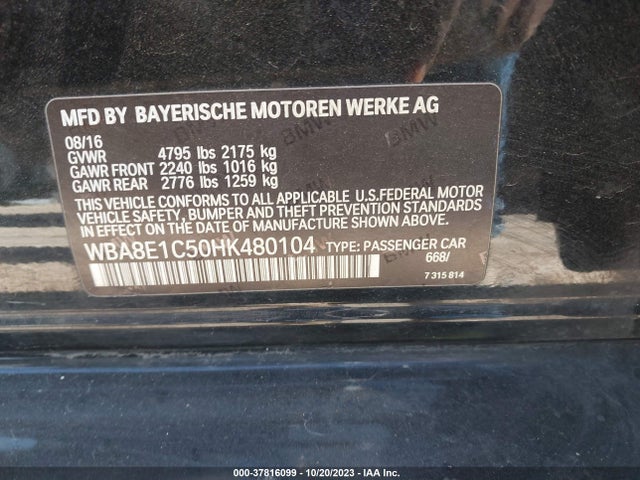 BMW 330e Iperformance 2017 WBA8E1C50HK480104 Image 9