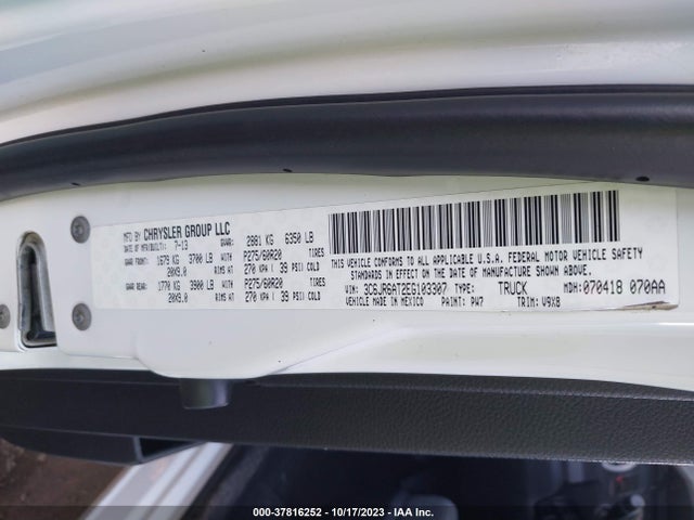 RAM 1500 Express 2014 3C6JR6AT2EG103307 Image 9