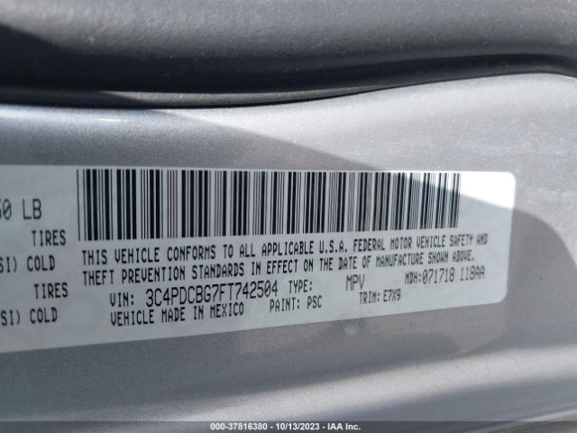 3C4PDCBG7FT742504 Dodge Journey Sxt