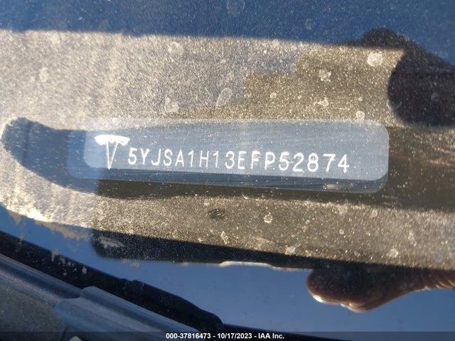 5YJSA1H13EFP52874 Tesla Model S 60 Kwh Battery/p85