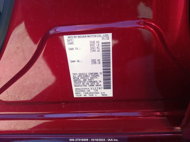 Nissan Leaf Sl 2018 1N4AZ1CP4JC312787 Image 9