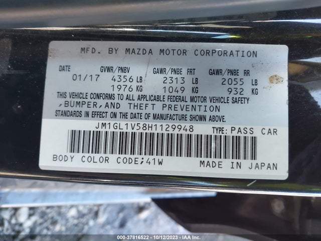 Mazda Mazda6 Touring 2017 JM1GL1V58H1129948 Image 9