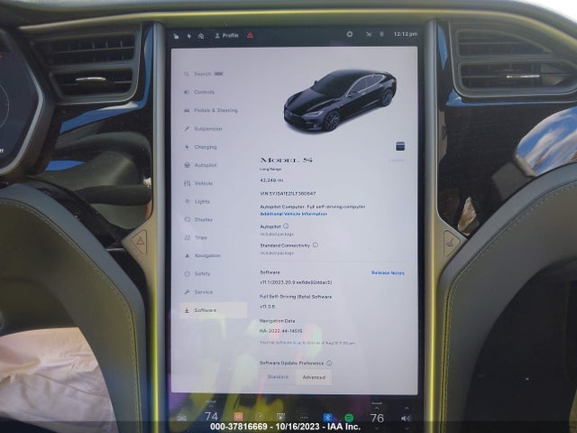 Tesla Model S Long Range 2020 5YJSA1E21LF360647 Image 7