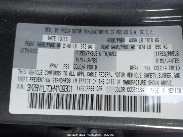 2017 MAZDA MAZDA3 5-DOOR 3MZBN1L70HM109301 Photo 8