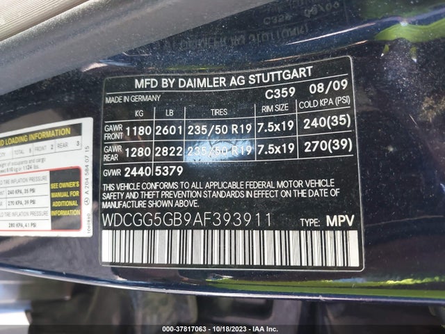 2010 MERCEDES-BENZ GLK-CLASS WDCGG5GB9AF393911 Photo 8