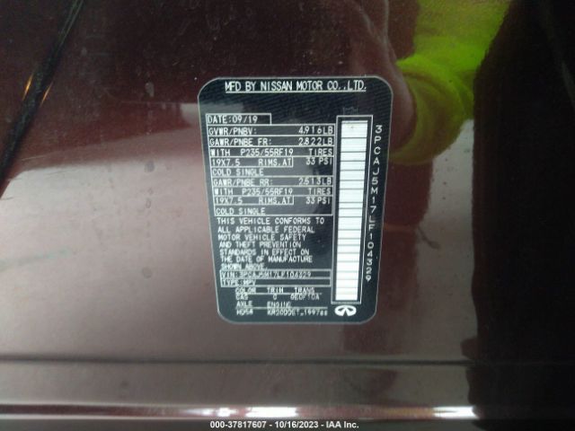 2020 INFINITI QX50 3PCAJ5M17LF104329 Photo 8