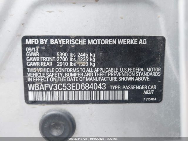 WBAFV3C53ED684043 BMW 5 Series 535d Xdrive