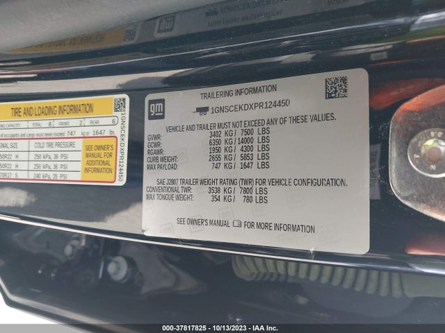 Chevrolet Suburban Rst 2023 1GNSCEKDXPR124450 Image 9