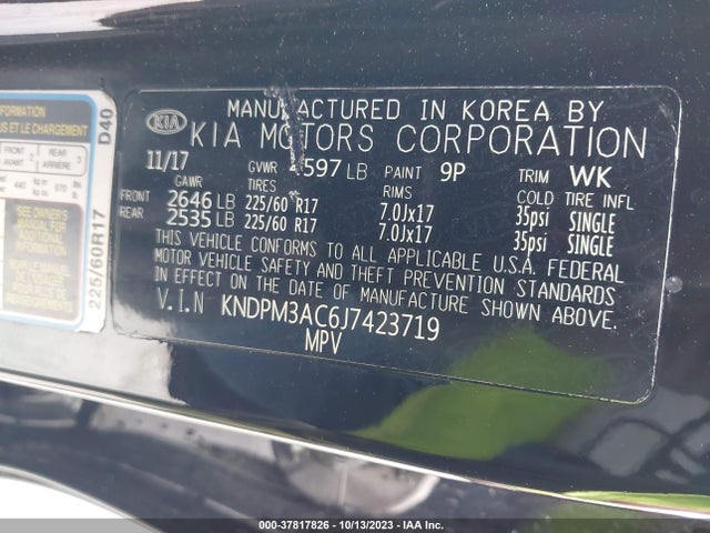 KIA Sportage Lx 2018 KNDPM3AC6J7423719 Image 9