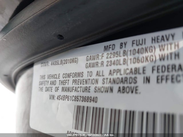 2005 SUBARU LEGACY WAGON (NATL) 4S4BP61C857368940 Photo 8