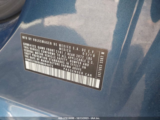 3VWE57BU8KM064672 Volkswagen JETTA SEL