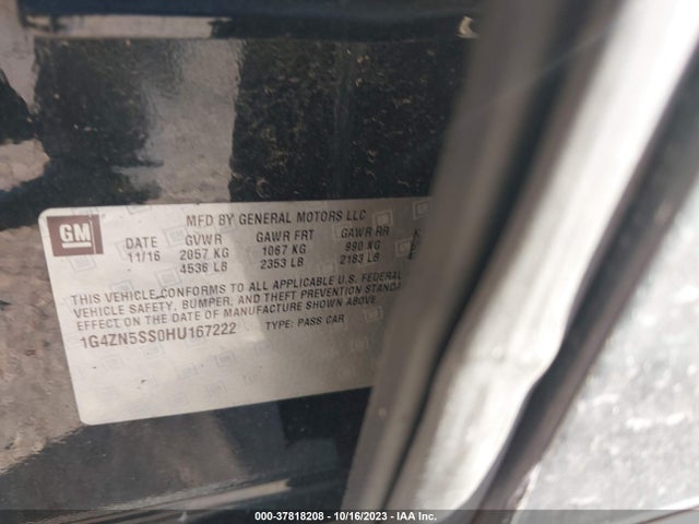 1G4ZN5SS0HU167222 Buick Lacrosse Preferred