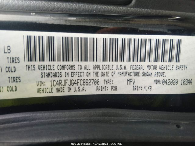 1C4RJFJG4FC862700 Jeep Grand Cherokee Summit