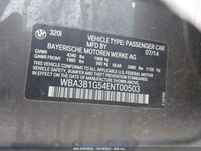 WBA3B1G54ENT00503 BMW 3 Series 320i