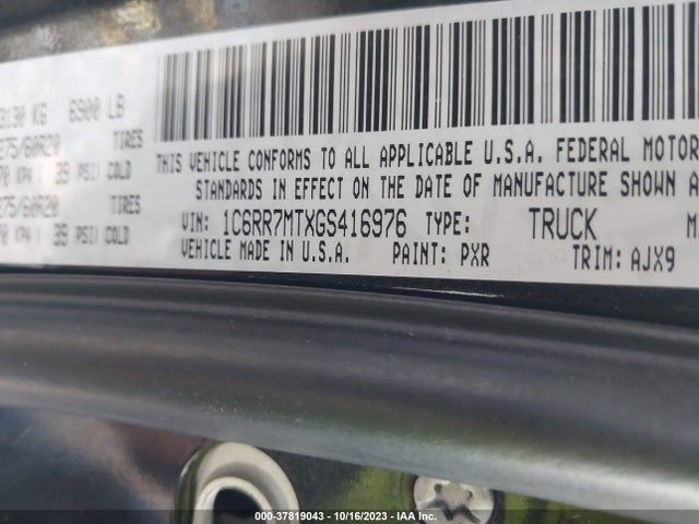 1C6RR7MTXGS416976 RAM 1500 Sport