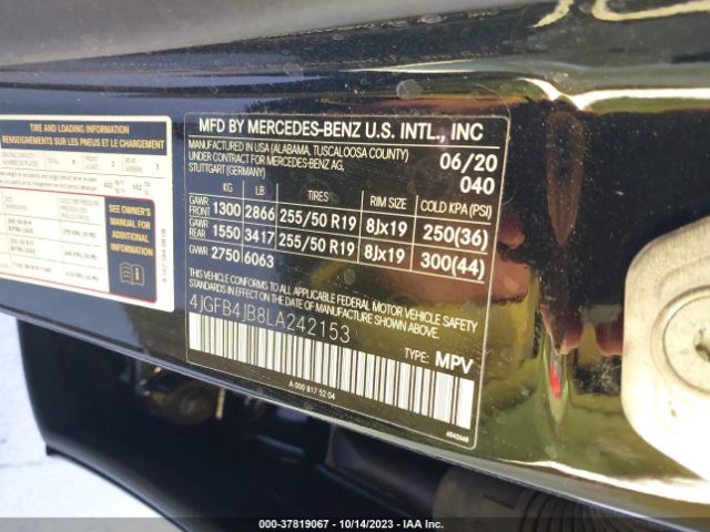 4JGFB4JB8LA242153 Mercedes-Benz GLE
