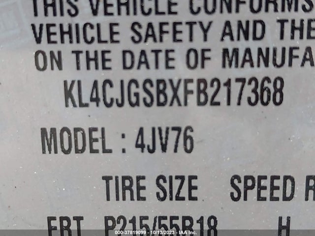 2015 BUICK ENCORE LEATHER VIN: KL4CJGSBXFB217368