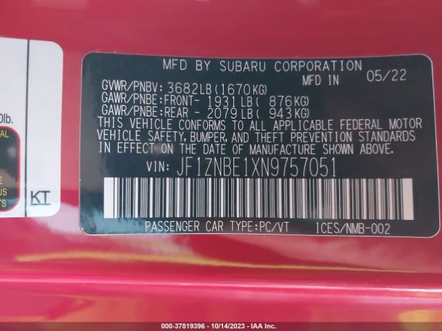 2022 TOYOTA GR86 JF1ZNBE1XN9757051 Photo 8