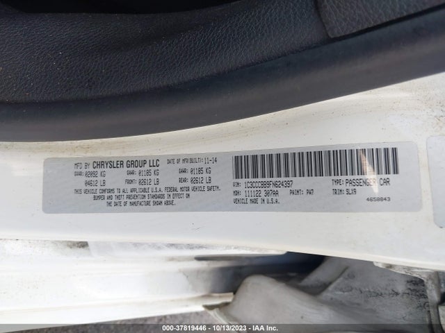 Chrysler 200 S 2015 1C3CCCBB9FN624397 Image 9